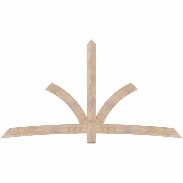 Ekena Millwork Davenport Smooth Timber Gable Bracket, Douglas Fir, 108"W x 58"H x 1 1/2"D x 5 1/2"F, 13/12 Pitch GBW108X58X0206DAV00SDF - main